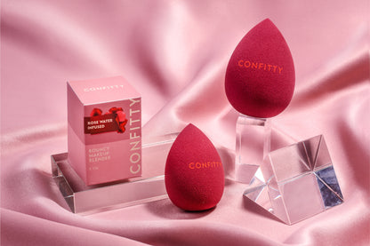 CONFITTY Rose Water Infused Bouncy Make Up Blender