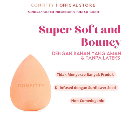 CONFITTY Sunflower Seed Oil Infused Bouncy Make Up Blender